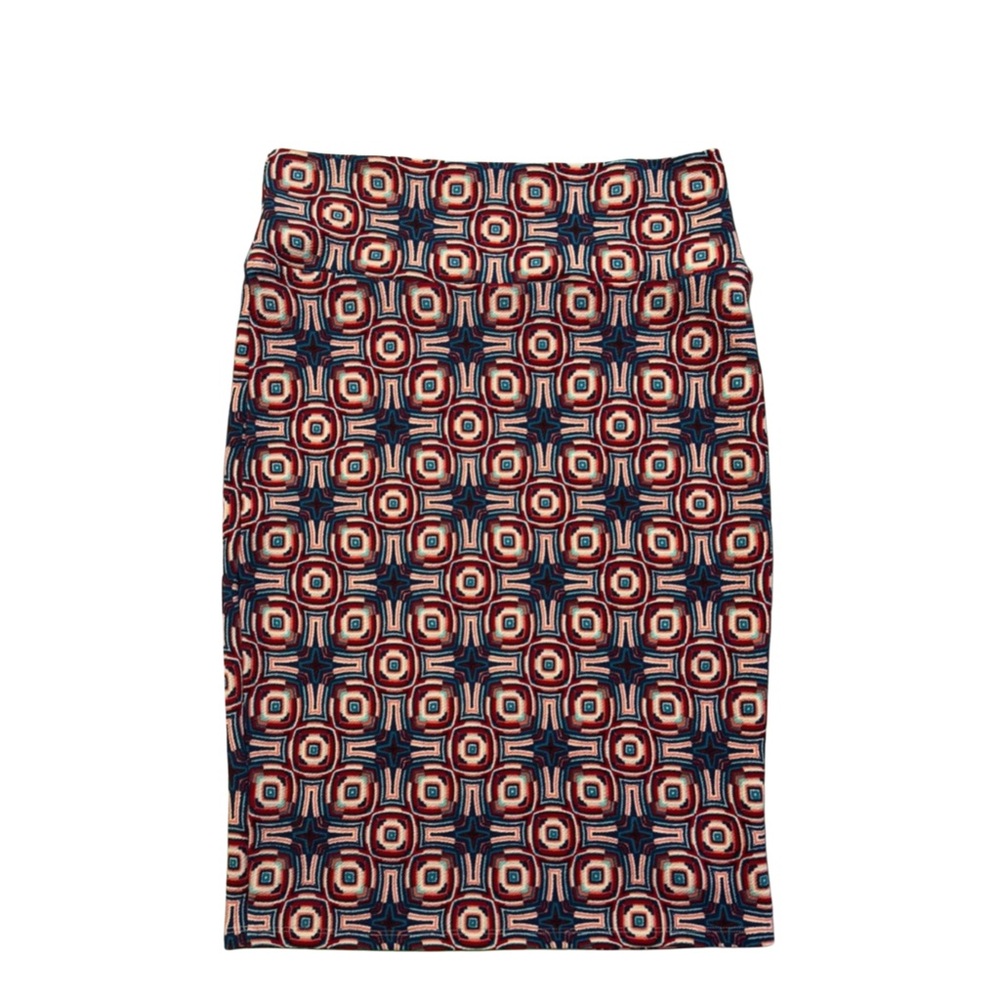 Lula Roe Multicolored Printed Skirt